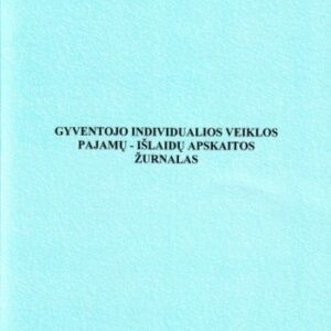Gyventojų individualios veiklos pajamų-išlaidų apskaitos žurnalas, A4 (24)  0720-064