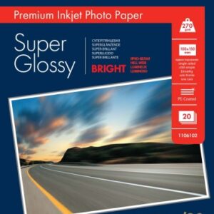 Lomond Premium Photo Paper Super Glossy 270 g/m2 10x15, 20 sheets, Bright