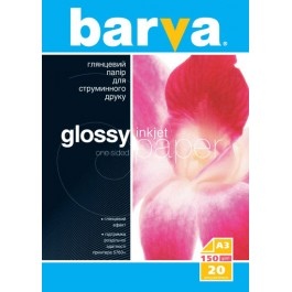 Photo paper Barva Glossy, 150 g/m², A3, 20  sheets