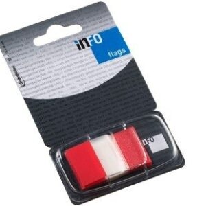 Paper-index  Global Notes, 25x43mm, red, Plastic (1x50)  0718-202