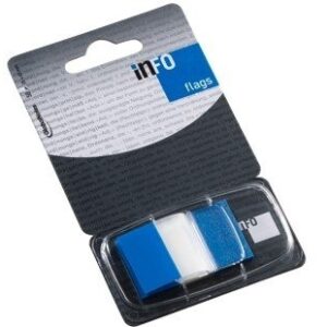 Paper-index  Global Notes, 25x43mm, blue, Plastic (1x50)  0718-201
