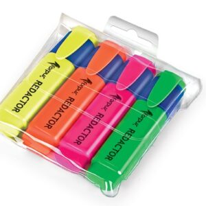 Textmarker set Forpus Redactor, 2-5 mm, 4 Colors