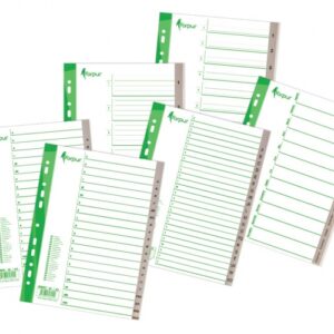 Divider Forpus, A4, 1-10 digits, plastic