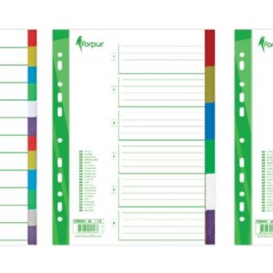 Divider Forpus, A4, 1-10 colors, plastic