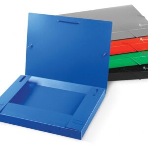 Folder-case with rubbers Forpus, A4 / 30 mm, plastic, gray 0816-021