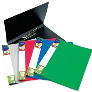 Folder with clip Forpus Premier, A4, plastic, gray