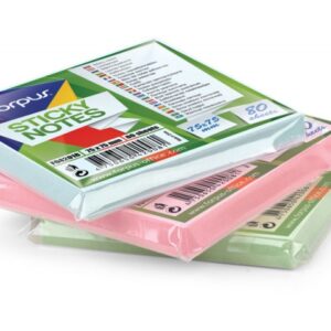 Stiky notes Forpus, 75x75mm, bluish, pastels (1x80)  0717-123