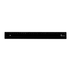 Ruler Forpus, plastic, black, 30cm 1225-027