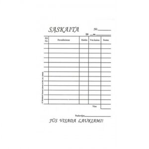 Bar Account, A6, 2x50  0720-041