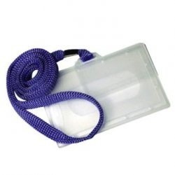 Tag with a blue stripe, 55x90 mm (1) 0613-008