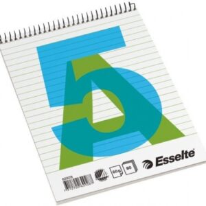 Notebook with a spiral Esselte, A5/80, lined  0723-202