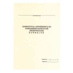 Darbuotojų, supažindintų su pareiginiais nuostatais, registracijos žurnalas, A4 (24)  0720-022
