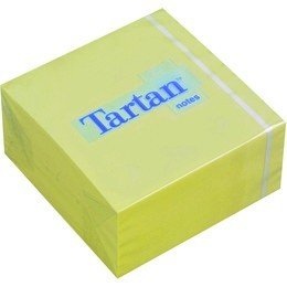 Lipnių lapelių Tartan kubas, 76x76mm, Yellows (400)  0717-301