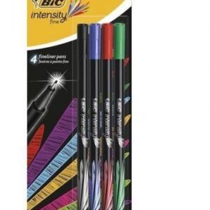 BIC Fineliners INTENSITY FINE CLAS MIX BCL, Set 4 colours 449336