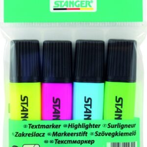 STANGER highlighter, 1-5 mm, set 4 pcs 180009000