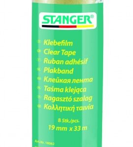 STANGER Clear Tape 19 mm x 33 m, 8 pcs. 18062