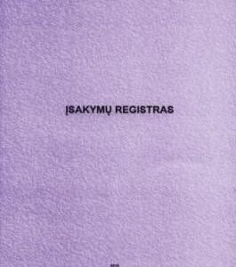 Įsakymų registras, A4 (24)  0720-029
