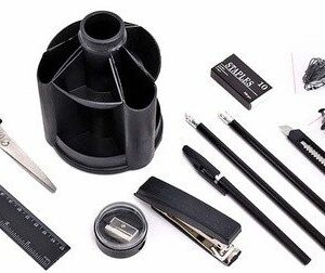 Pencil case Forpus Eco black, completed articles 12 rotates 360 ° 1005-001