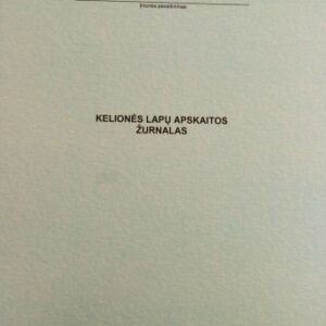 Kelionės lapų registracijos žurnalas, A4 (24)  0720-015