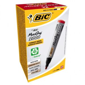 BIC permanent MARKER ECO 2000 2-5 mm, red, Box 12 pcs. 000033