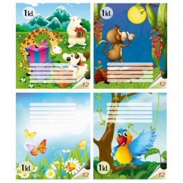 Notebook A5, 1kl., 12l., line