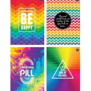 Notebook A5, 80l., line RAINBOW INTERDRUK