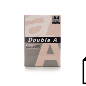 Colour paper Double A, 80g, A4, 500 sheets, Flamingo
