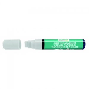 STANGER chalk MARKER jumbo, 8-15 mm, white, Box 4 pcs. 620050