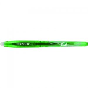 STANGER Eraser Gel Pen 0.7 mm, green, Box 12 pcs. 18000300078