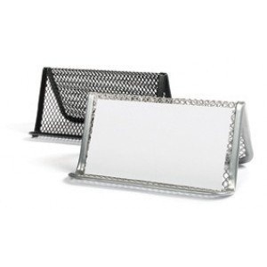 Business stand Forpus, black, 1 compartment, perforated metal