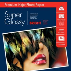 Lomond Premium Photo Paper Super Glossy 260 g/m2 A5, 20 sheets, Bright