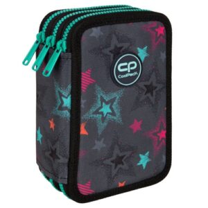 Triple decker pencil case with equipment CoolPack Jumper 3 Milky Way