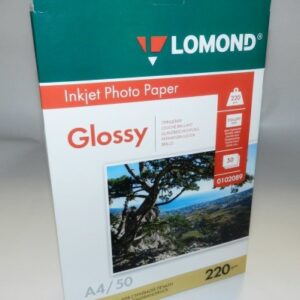 Lomond Photo Inkjet Paper Glossy 220 g/m2 A4, 50 sheets, double sided