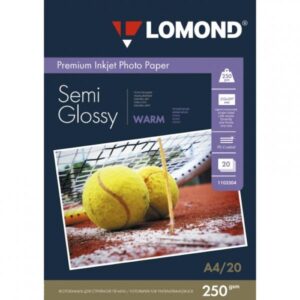 Lomond Premium Photo Paper Semi Glossy 250 g/m2 A4, 20 sheets, Warm