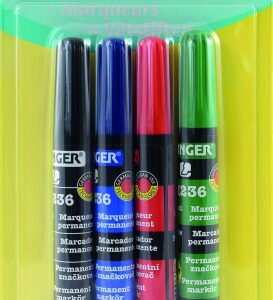 STANGER permanent MARKER M236 1-4 mm, Set 4 colours 712020