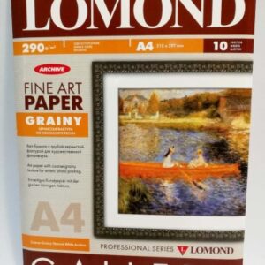 Lomond Fine Art Paper Gallery Grainy 290g/m2 A4, 10 sheets, Coarse Natural White Archive