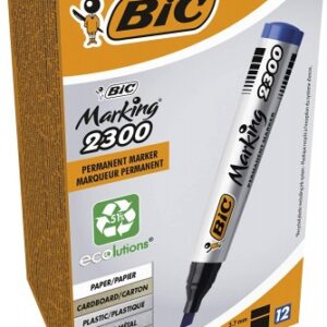 BIC permanent MARKER ECO 2300 4-5 mm, blue, Box 12 pcs. 300065