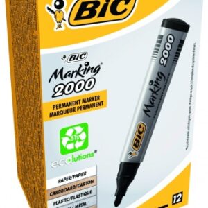 BIC permanent MARKER ECO 2000 2-5 mm, black, Box 12 pcs. 000095
