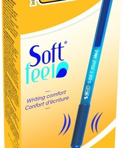 BIC Ballpoint pens SOFTFEEL CLIC 0.32 mm, blue, Box 12 pcs. 914346