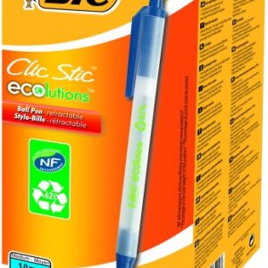 BIC Ballpoint pens ECO CLICSTIC BLUE 1.0 mm, black, Box 50 pcs. 175907