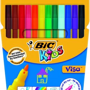 BIC Felt tip pens KIDS VISA, 12 colours 002758