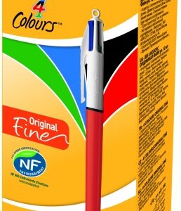 BIC Ballpoint pens 4 COLOURS FINE, Box 12 pcs. 233843
