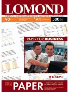 Lomond Photo Inkjet Paper Matte 90 g/m2 A4, 500 sheets