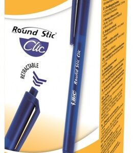 BIC Ball pen Round Stic Clic, 1.0 mm Blue, Boxh 20 pcs. 379640