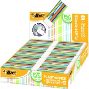 BIC Eraser PLASTOFFICE, Box 20 pcs. 388529