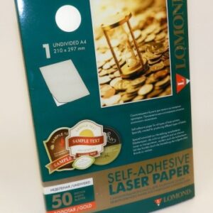 Lomond CLC Self Adhesive Laser Paper Gold Foil 90 g/m2 A4, 50 sheets, Gold