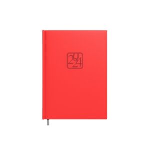 Planning notebook calendar 2024m. A5 red