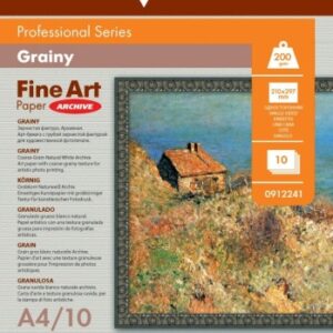 Lomond Fine Art Paper Gallery Grainy 200g/m2 A4, 10 sheets, Coarse Natural White Archive