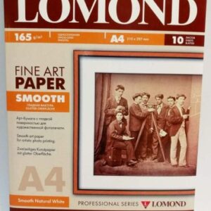 Lomond Fine Art Paper Gallery Smooth 165g/m2 A4, 10 sheets, Natural White