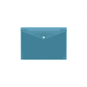 Envelope with print Forpus, A4, plastic, blue transparent
